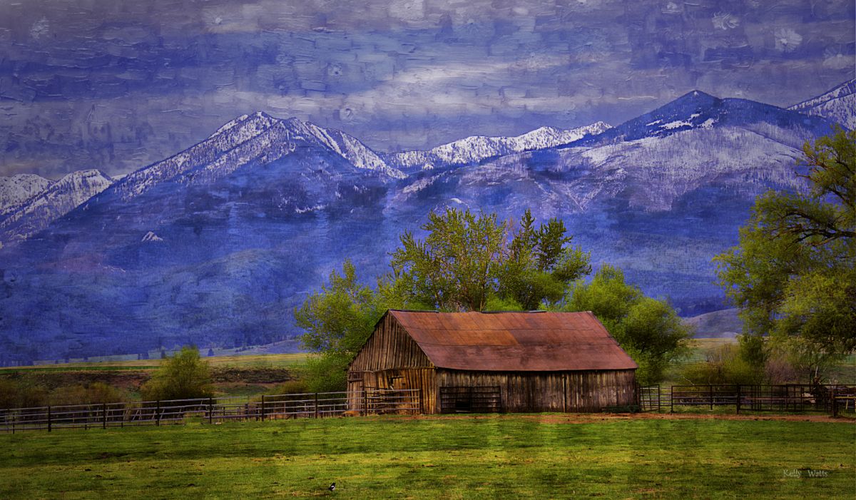 Barn In Elk Horn Shadows