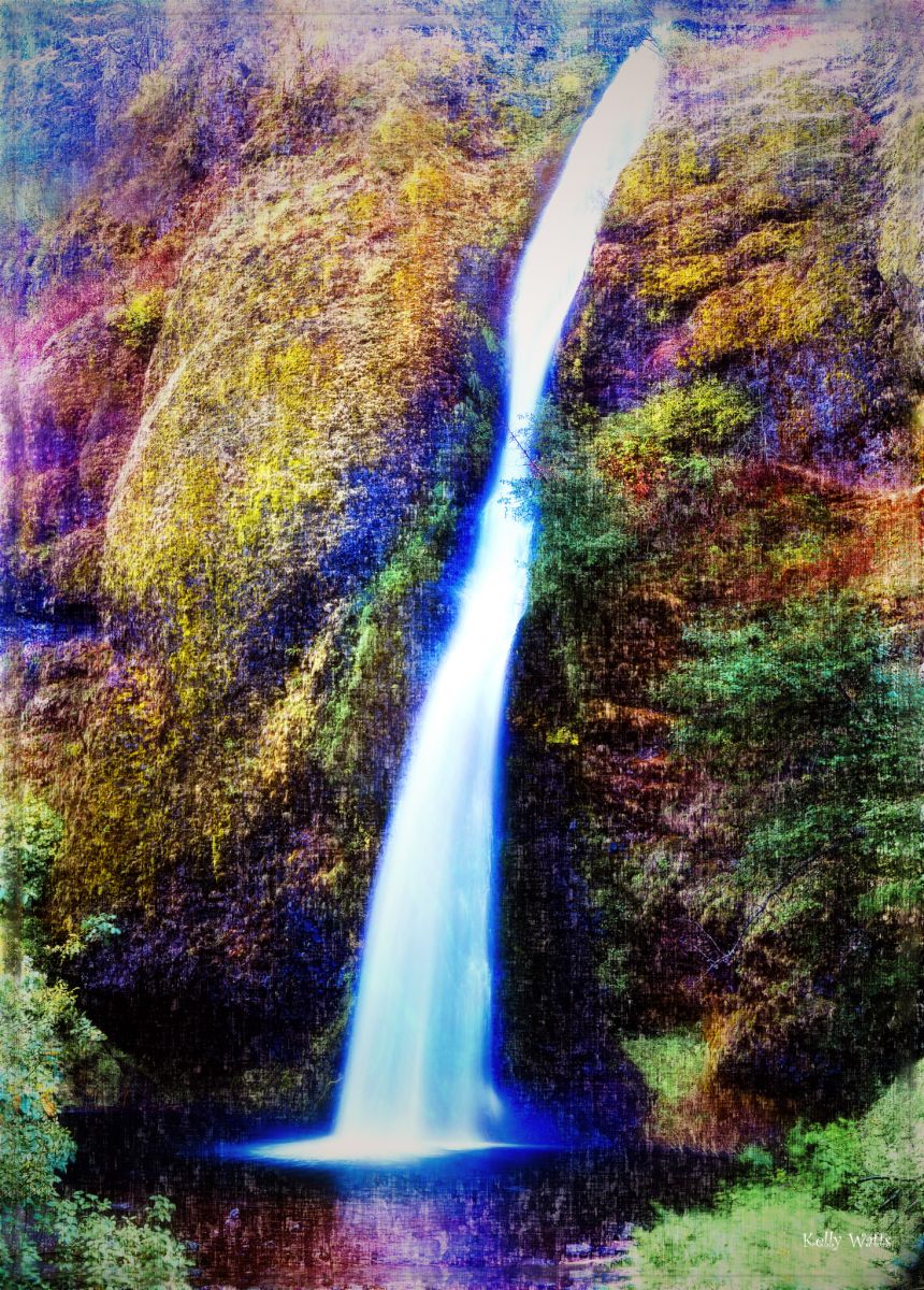 Colorful Horsetail Falls