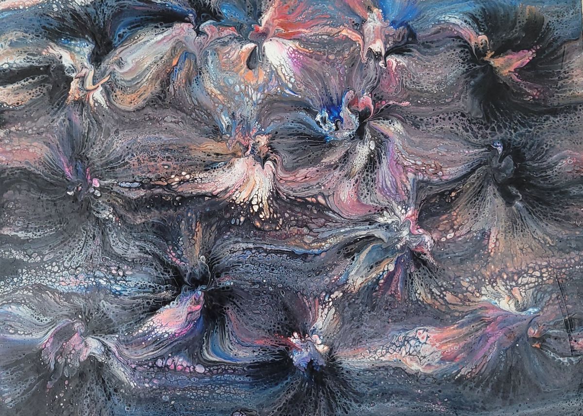 Cosmic dance greeting card