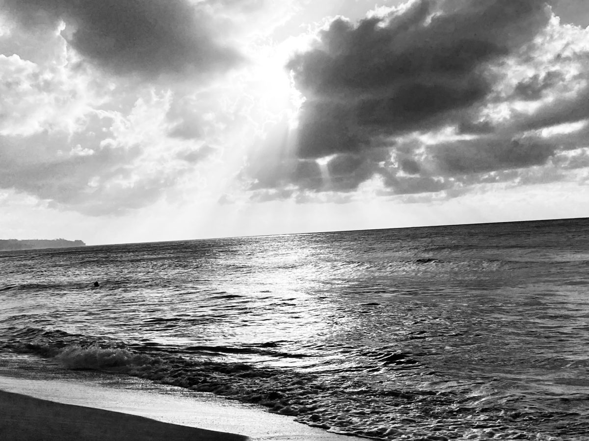 Allow Breath. North Shore on Oahu, Hawaii